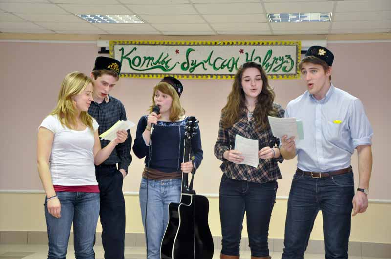 Татарская песня  «Кубялягем» в исполнении студентов из США