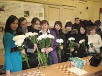 Участницы шахматного турнира 27 февраля 2010 г.